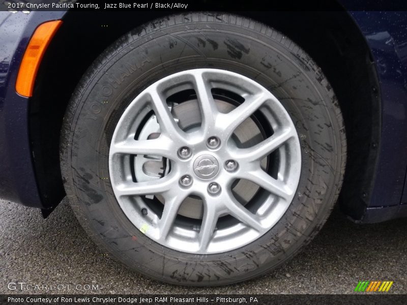 Jazz Blue Pearl / Black/Alloy 2017 Chrysler Pacifica Touring