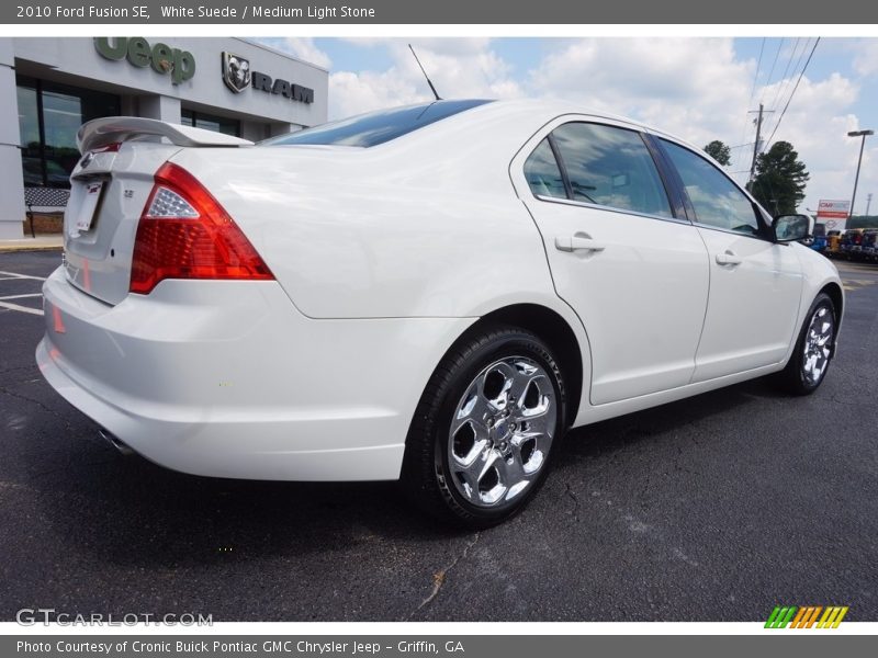 White Suede / Medium Light Stone 2010 Ford Fusion SE