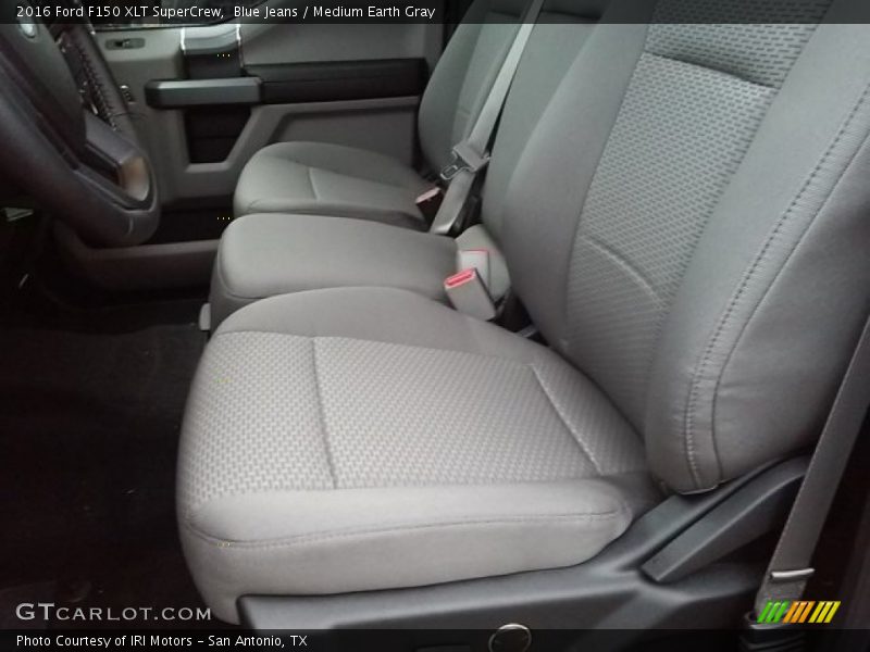 Blue Jeans / Medium Earth Gray 2016 Ford F150 XLT SuperCrew