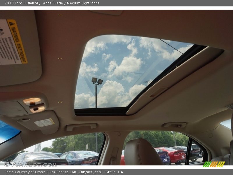 White Suede / Medium Light Stone 2010 Ford Fusion SE