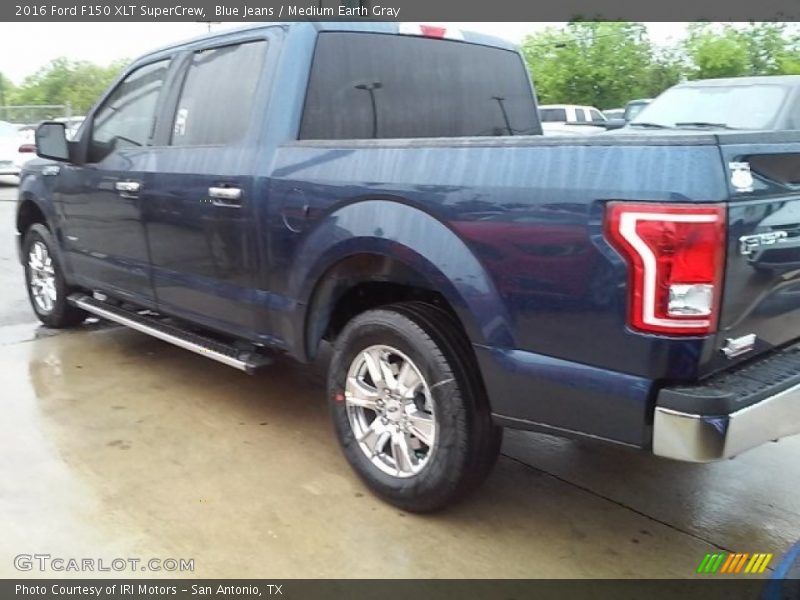 Blue Jeans / Medium Earth Gray 2016 Ford F150 XLT SuperCrew