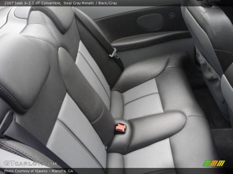 Steel Gray Metallic / Black/Gray 2007 Saab 9-3 2.0T Convertible