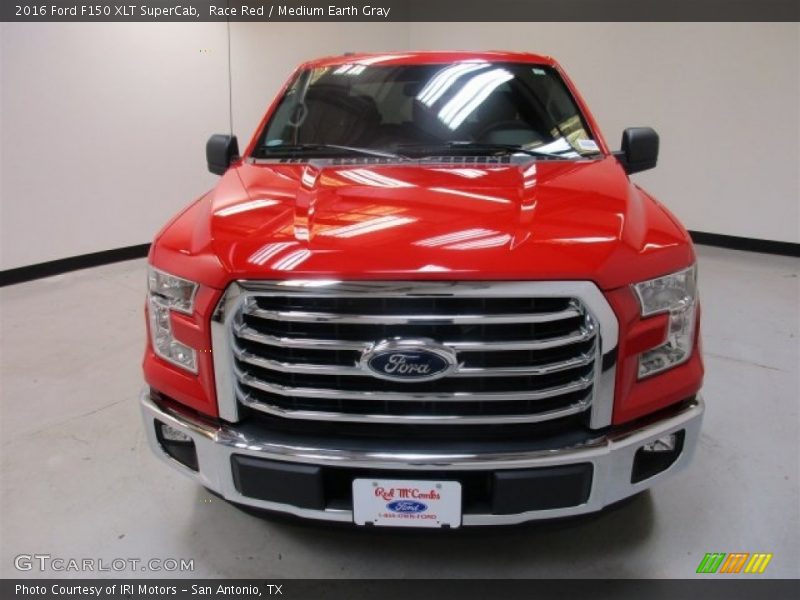 Race Red / Medium Earth Gray 2016 Ford F150 XLT SuperCab