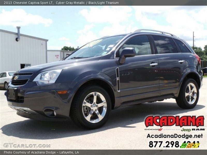 Cyber Gray Metallic / Black/Light Titanium 2013 Chevrolet Captiva Sport LT