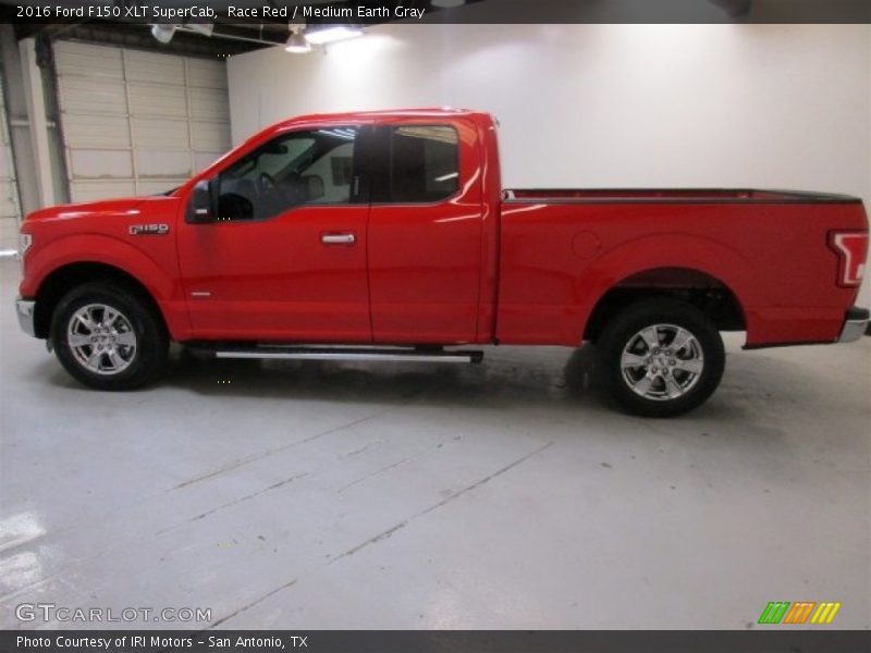 Race Red / Medium Earth Gray 2016 Ford F150 XLT SuperCab