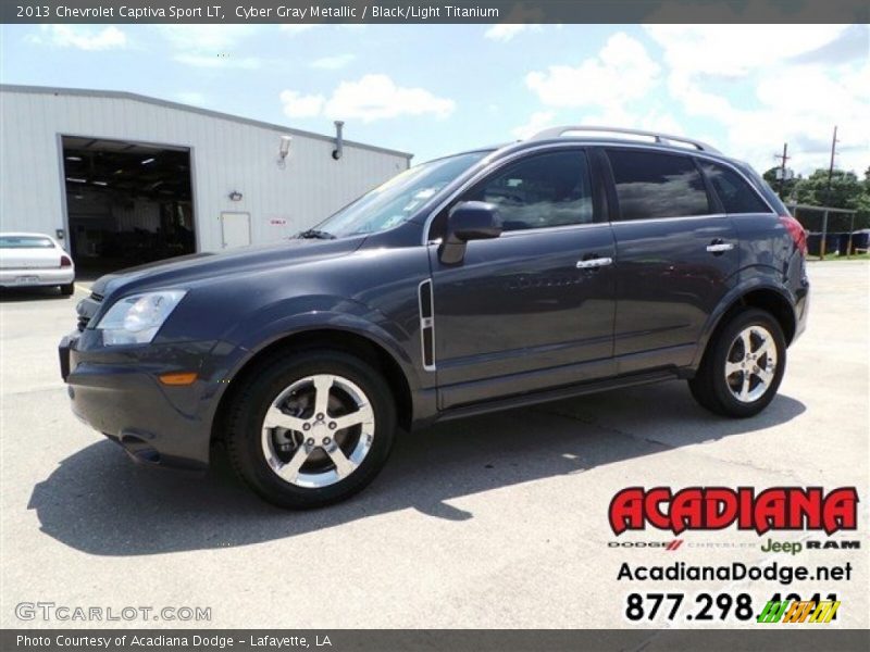 Cyber Gray Metallic / Black/Light Titanium 2013 Chevrolet Captiva Sport LT