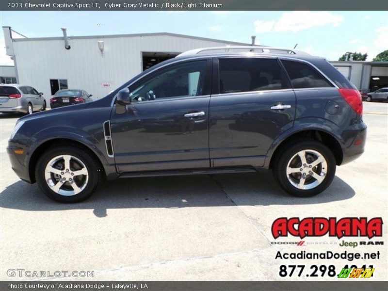 Cyber Gray Metallic / Black/Light Titanium 2013 Chevrolet Captiva Sport LT