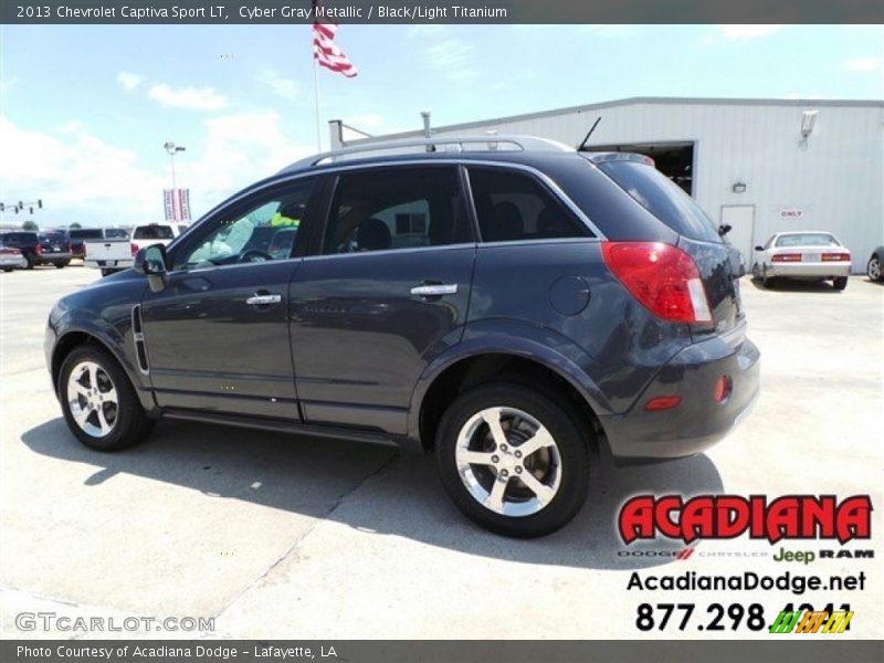 Cyber Gray Metallic / Black/Light Titanium 2013 Chevrolet Captiva Sport LT