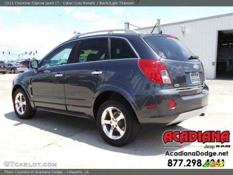 Cyber Gray Metallic / Black/Light Titanium 2013 Chevrolet Captiva Sport LT