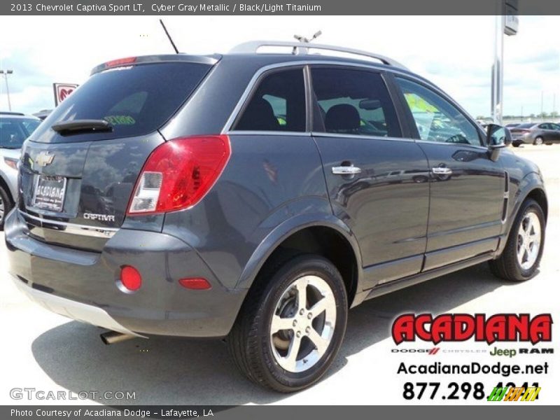 Cyber Gray Metallic / Black/Light Titanium 2013 Chevrolet Captiva Sport LT