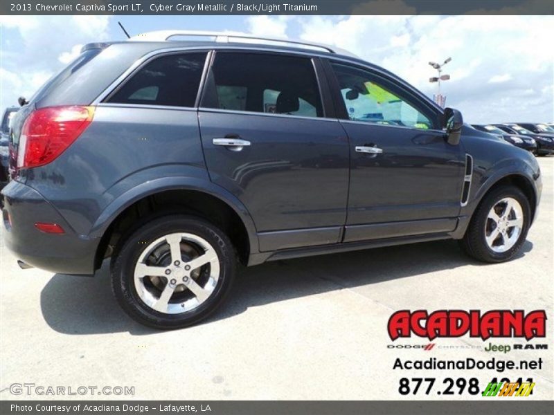 Cyber Gray Metallic / Black/Light Titanium 2013 Chevrolet Captiva Sport LT