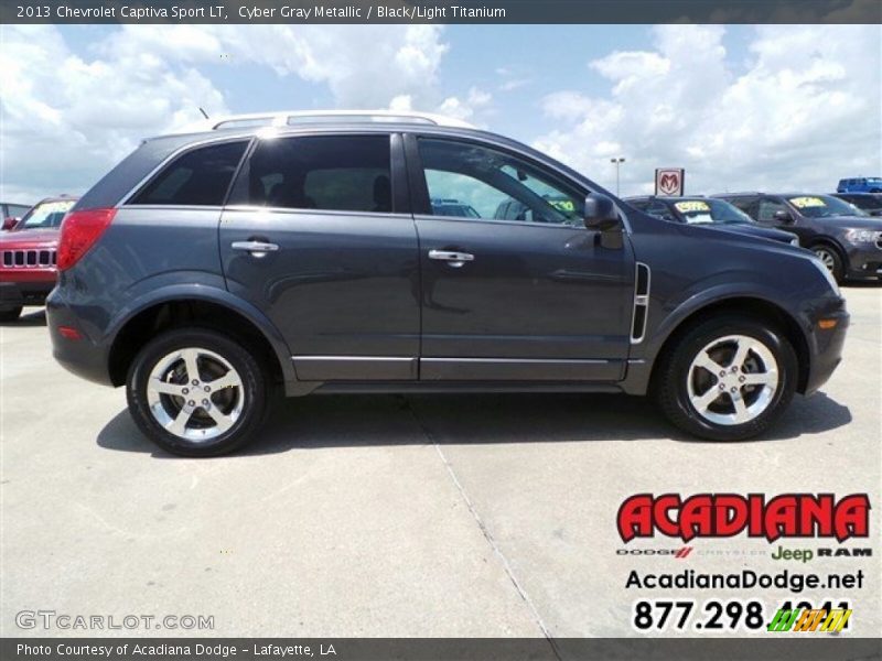 Cyber Gray Metallic / Black/Light Titanium 2013 Chevrolet Captiva Sport LT