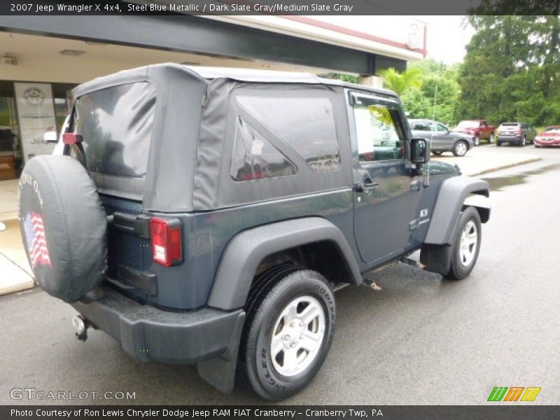 Steel Blue Metallic / Dark Slate Gray/Medium Slate Gray 2007 Jeep Wrangler X 4x4