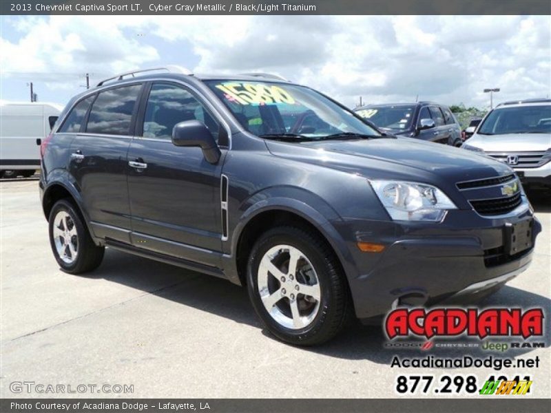 Cyber Gray Metallic / Black/Light Titanium 2013 Chevrolet Captiva Sport LT