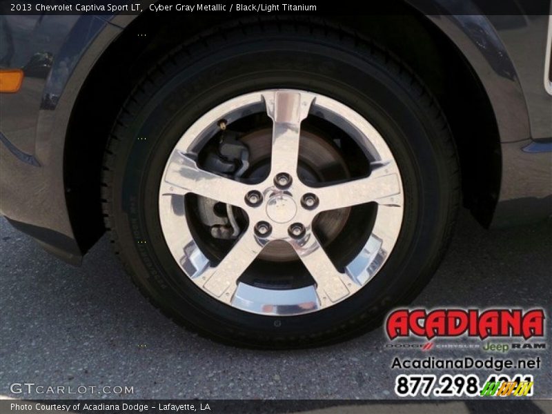 Cyber Gray Metallic / Black/Light Titanium 2013 Chevrolet Captiva Sport LT