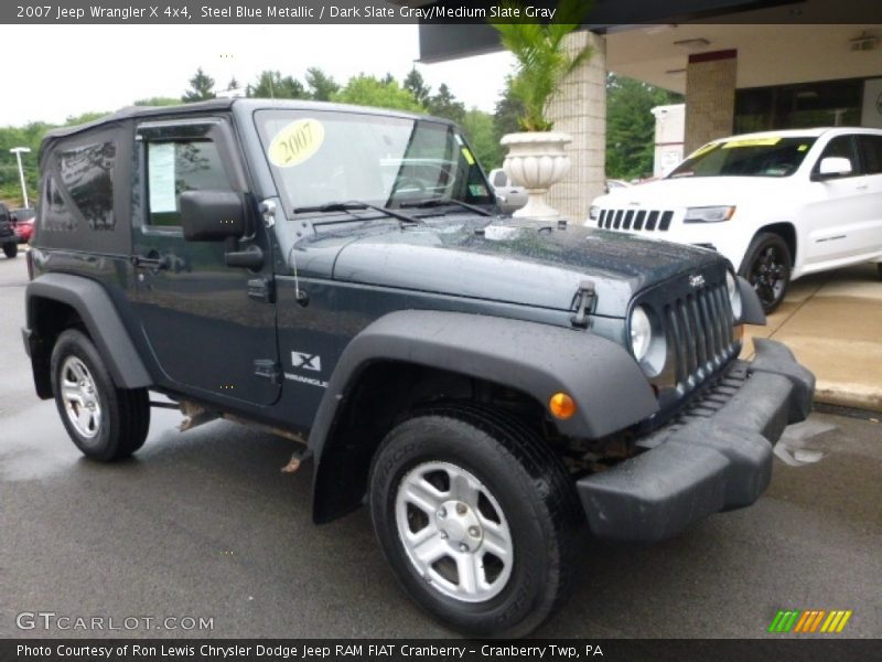 Steel Blue Metallic / Dark Slate Gray/Medium Slate Gray 2007 Jeep Wrangler X 4x4