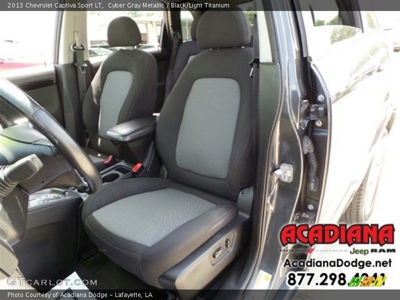 Cyber Gray Metallic / Black/Light Titanium 2013 Chevrolet Captiva Sport LT
