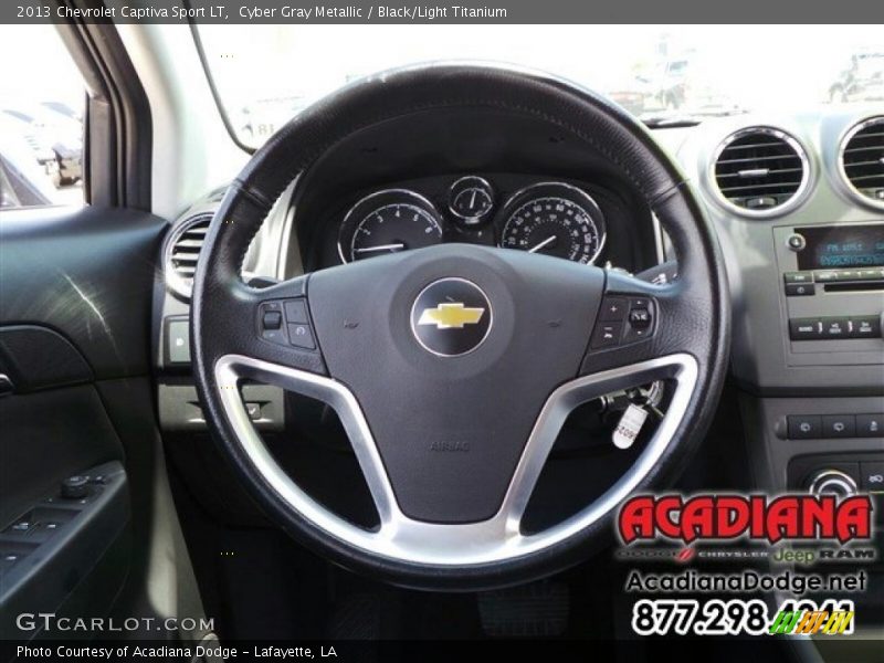 Cyber Gray Metallic / Black/Light Titanium 2013 Chevrolet Captiva Sport LT