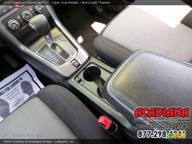 Cyber Gray Metallic / Black/Light Titanium 2013 Chevrolet Captiva Sport LT