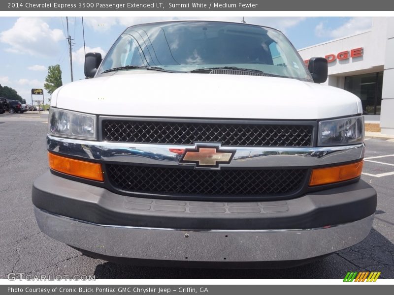 Summit White / Medium Pewter 2014 Chevrolet Express 3500 Passenger Extended LT