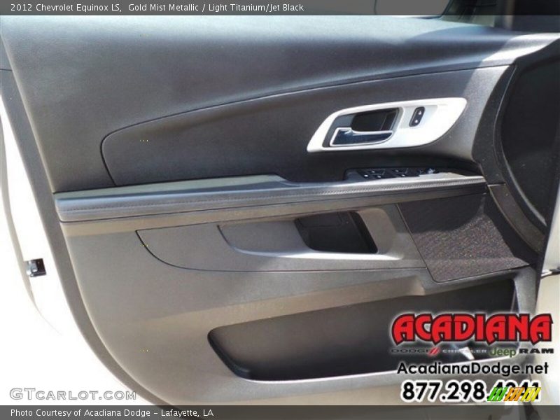 Gold Mist Metallic / Light Titanium/Jet Black 2012 Chevrolet Equinox LS
