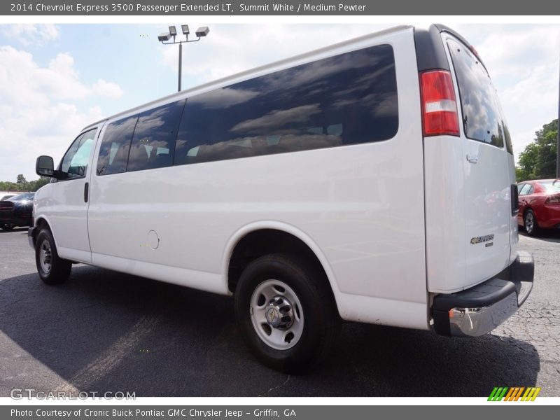 Summit White / Medium Pewter 2014 Chevrolet Express 3500 Passenger Extended LT