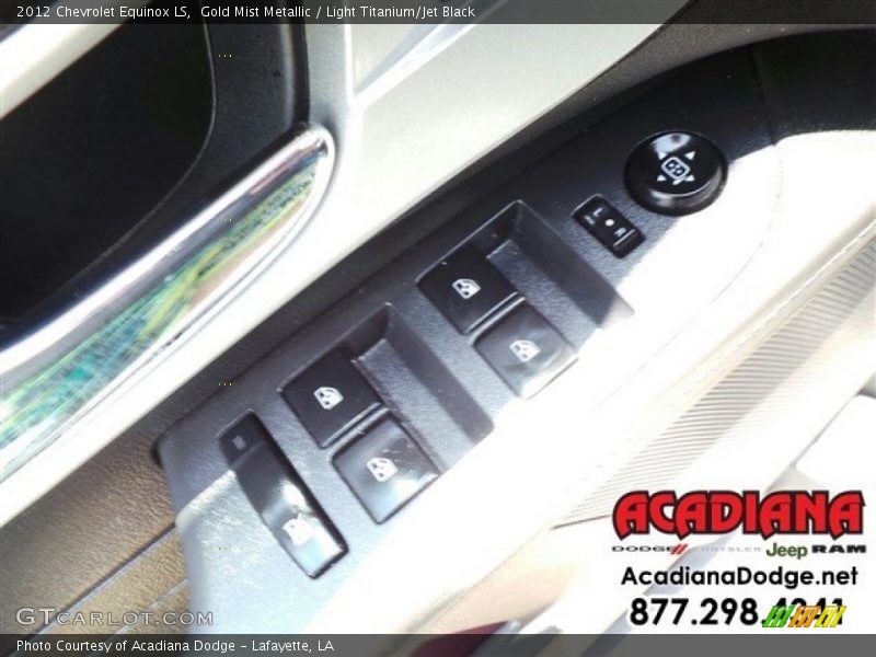 Gold Mist Metallic / Light Titanium/Jet Black 2012 Chevrolet Equinox LS