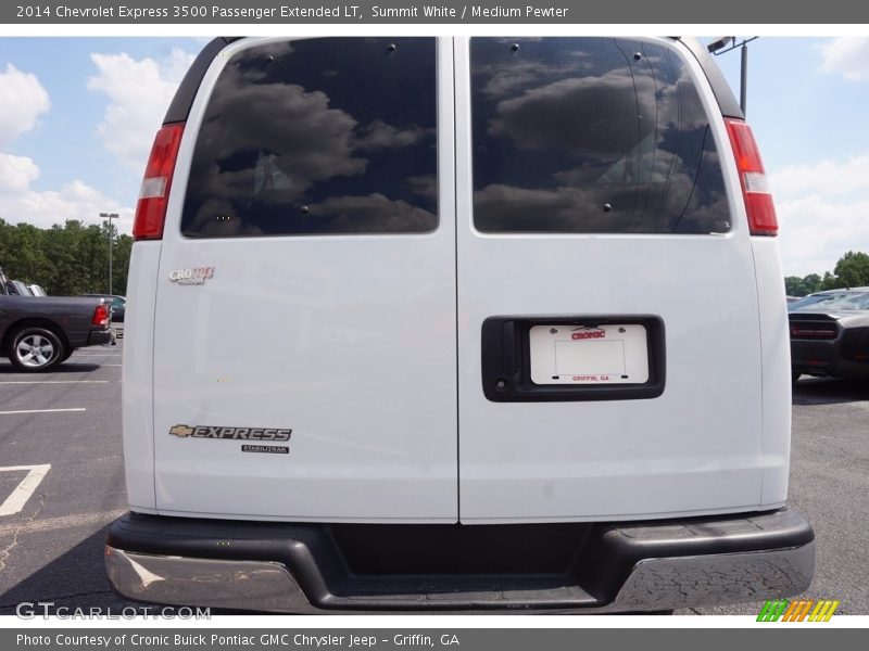Summit White / Medium Pewter 2014 Chevrolet Express 3500 Passenger Extended LT