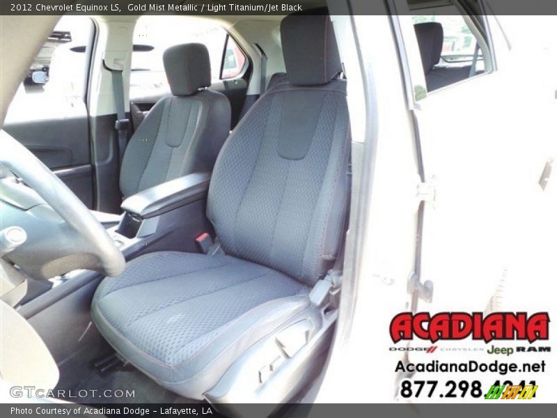 Gold Mist Metallic / Light Titanium/Jet Black 2012 Chevrolet Equinox LS