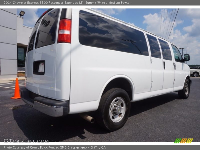 Summit White / Medium Pewter 2014 Chevrolet Express 3500 Passenger Extended LT