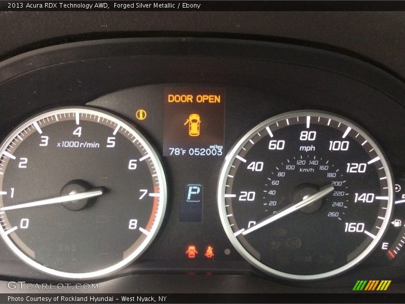 Forged Silver Metallic / Ebony 2013 Acura RDX Technology AWD