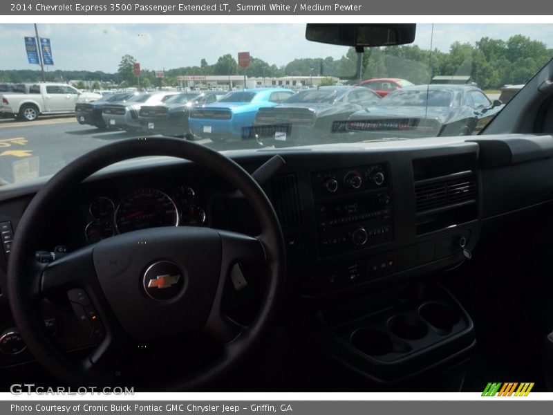 Summit White / Medium Pewter 2014 Chevrolet Express 3500 Passenger Extended LT