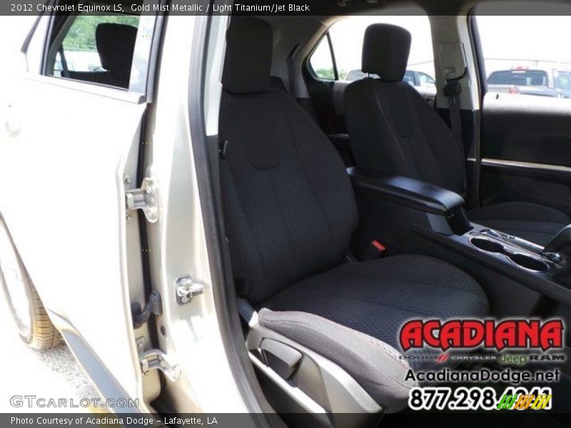 Gold Mist Metallic / Light Titanium/Jet Black 2012 Chevrolet Equinox LS