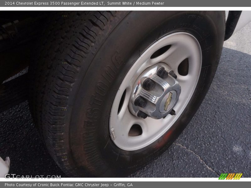 Summit White / Medium Pewter 2014 Chevrolet Express 3500 Passenger Extended LT