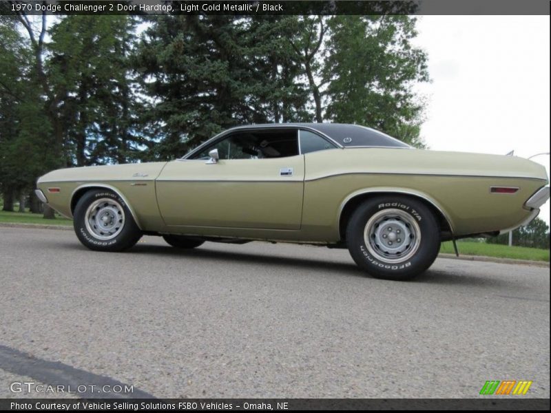 Light Gold Metallic / Black 1970 Dodge Challenger 2 Door Hardtop