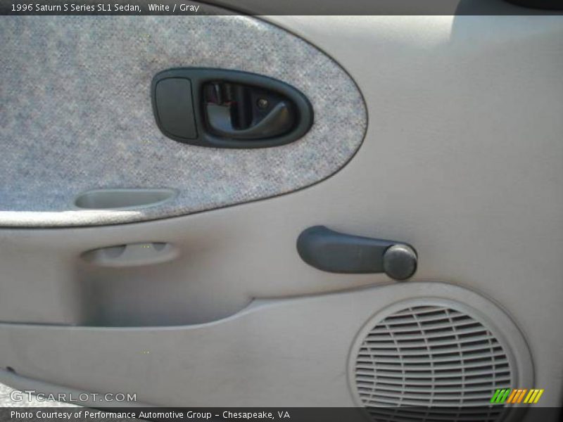 White / Gray 1996 Saturn S Series SL1 Sedan
