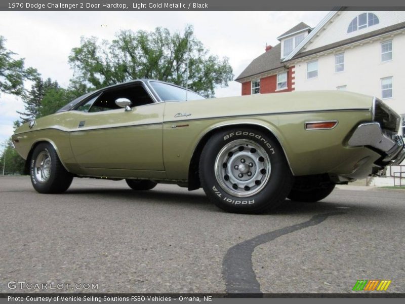 Light Gold Metallic / Black 1970 Dodge Challenger 2 Door Hardtop