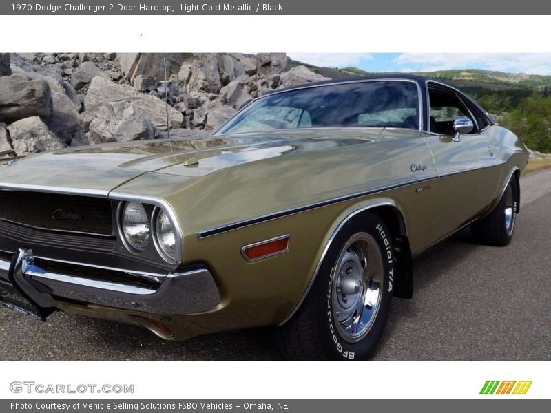 Light Gold Metallic / Black 1970 Dodge Challenger 2 Door Hardtop