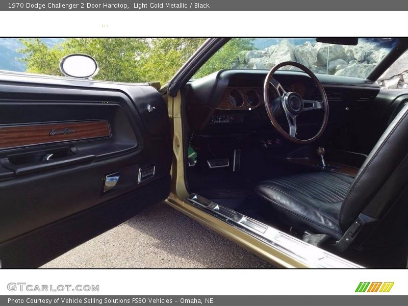 Light Gold Metallic / Black 1970 Dodge Challenger 2 Door Hardtop