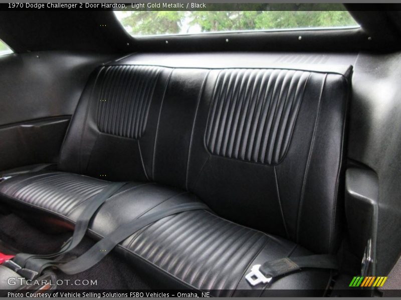 Rear Seat of 1970 Challenger 2 Door Hardtop