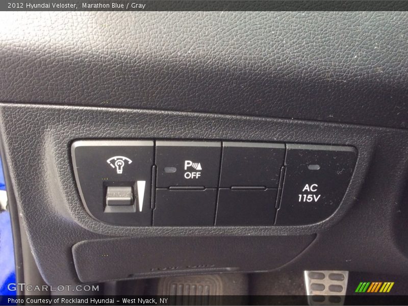 Marathon Blue / Gray 2012 Hyundai Veloster