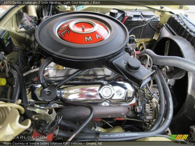 Light Gold Metallic / Black 1970 Dodge Challenger 2 Door Hardtop