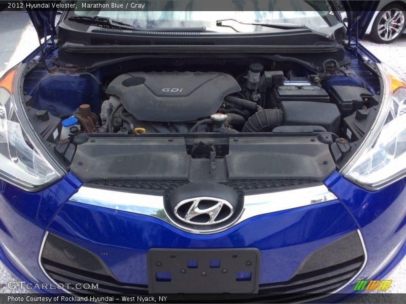Marathon Blue / Gray 2012 Hyundai Veloster