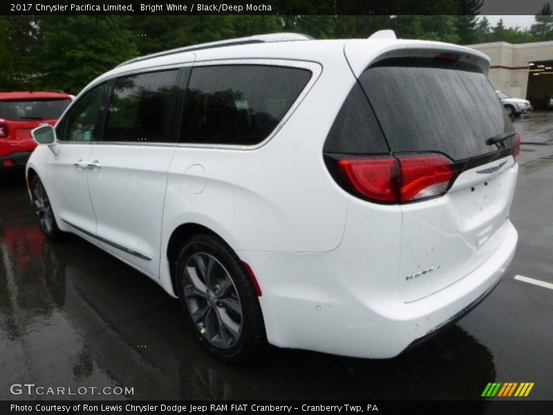 Bright White / Black/Deep Mocha 2017 Chrysler Pacifica Limited