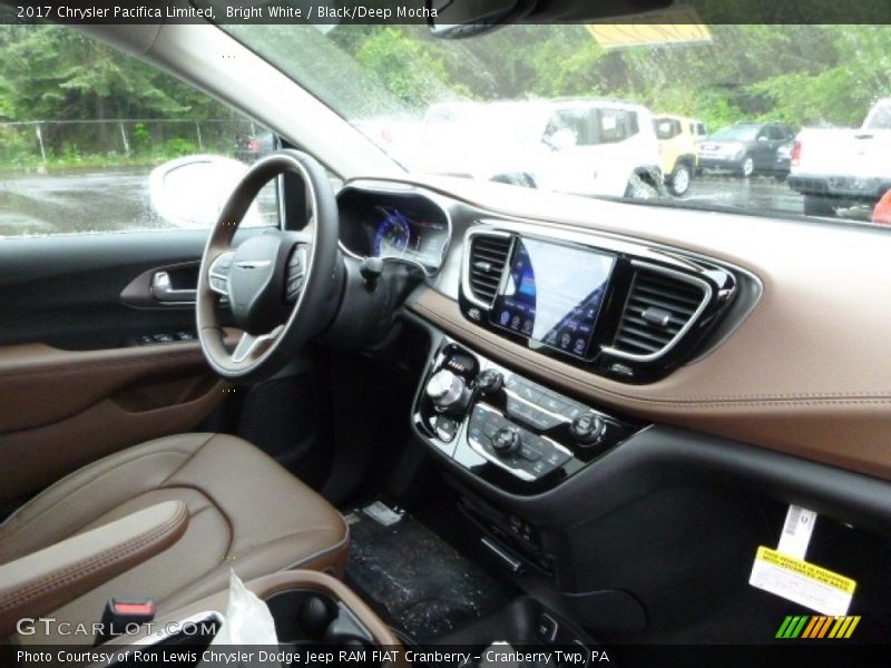 Bright White / Black/Deep Mocha 2017 Chrysler Pacifica Limited