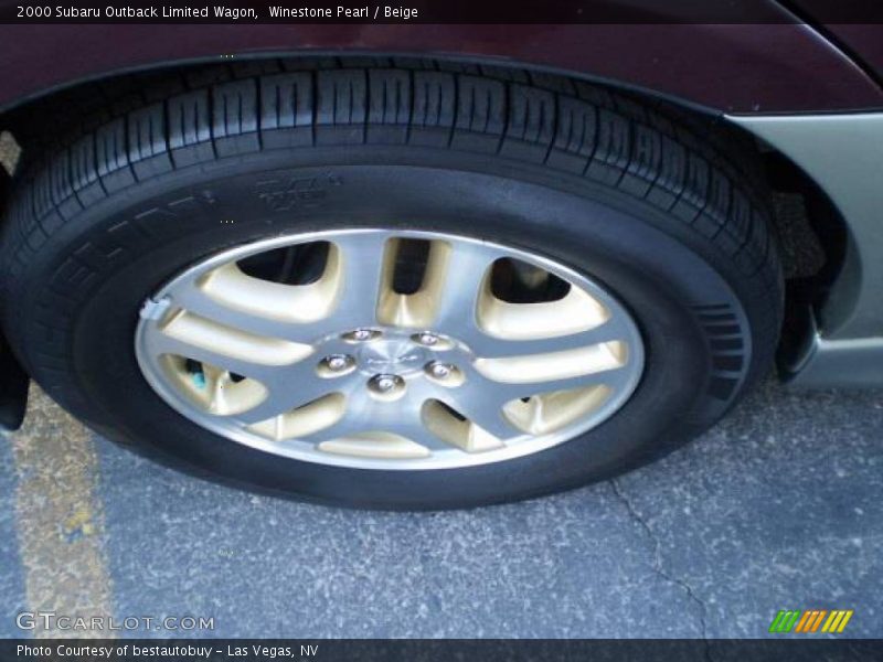 Winestone Pearl / Beige 2000 Subaru Outback Limited Wagon