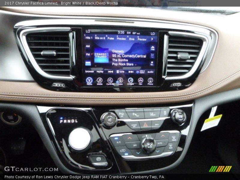 Bright White / Black/Deep Mocha 2017 Chrysler Pacifica Limited