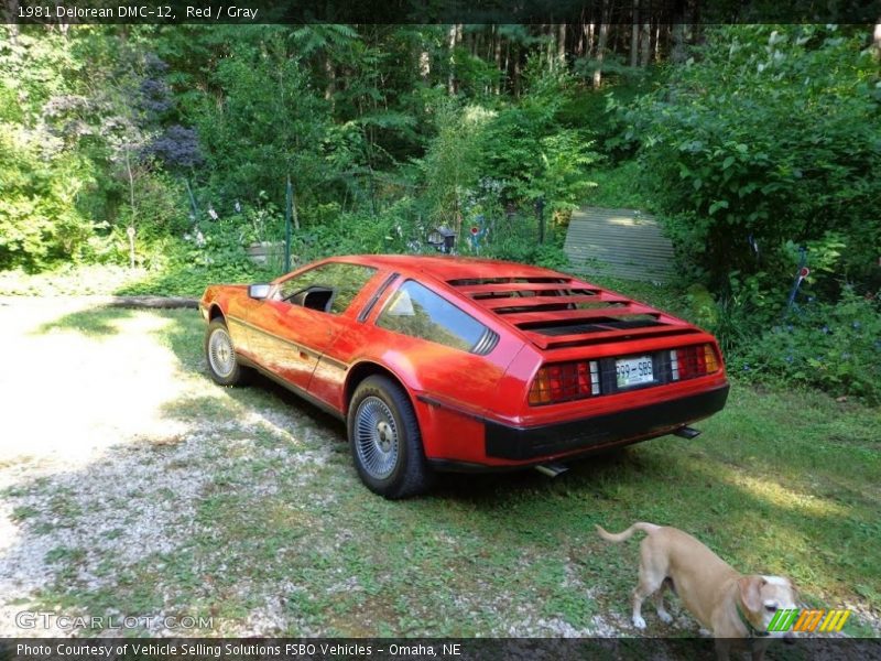 Red / Gray 1981 Delorean DMC-12