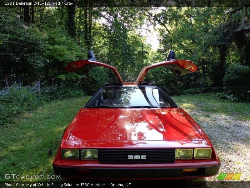 Red / Gray 1981 Delorean DMC-12