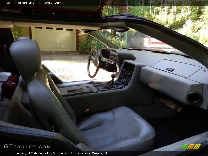 Red / Gray 1981 Delorean DMC-12